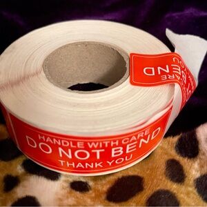 Hybsk 1"x3" Do Not Bend Stickers Shipping Labels ~ photographer supplies